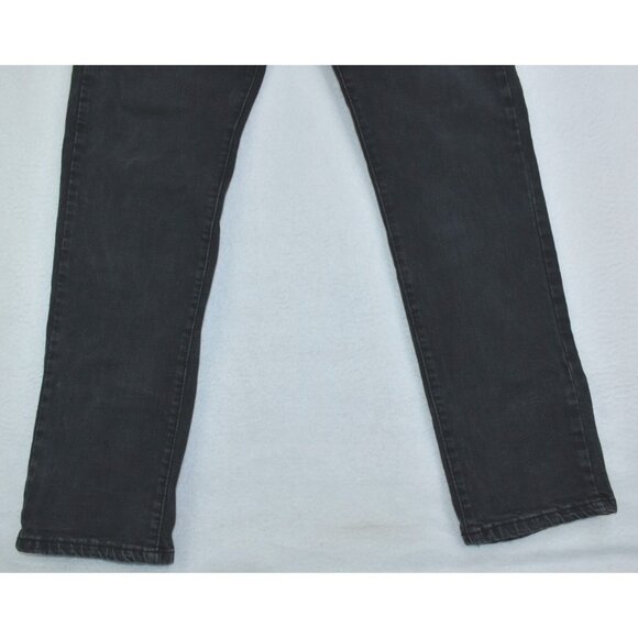 Levi's Wedgie Women's Jeans Size 32 Black Straight Mid Rise Stretch - Picture 5 of 14